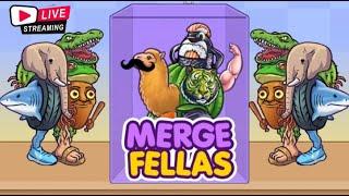 Merge Fellas Live Gameplay‼️Italianbrainrot I,II,III,IV,V New Boss