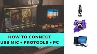 How to connect Blue Yeti to ProTools on PC for Free in 2020 | USB MIC to record cover songs in 2020