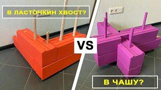 Что лучше? Углы в ласточкин хвост или в чашу?