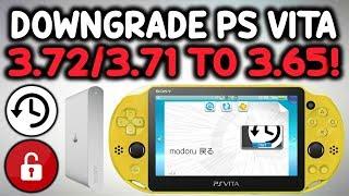 Downgrade 3.72/3.71 PS Vita To 3.65! (Modoru)