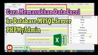 How to Enter Excel Data into MYSQL Server PHPMyAdmin Database