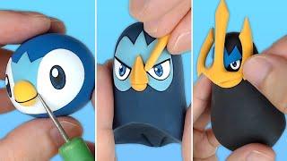 Pokémon Figures Making - Piplup line(Prinplup, Empoleon)!! | Clay Art