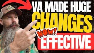 EFFECTIVE NOW! VA Changed Requirements! Making it easier for many Veterans - now presumptive claims