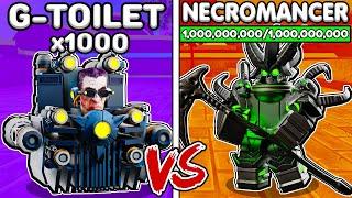 1000x UPGRADED G-TOILET vs NECROMANCER BOSS