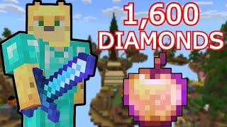 100 Enchanted Golden Apples In Cubecraft Eggwars - Minecraft Bedrock