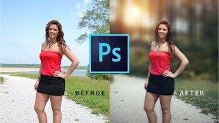 Photoshop cc Tutorial : Outdoor Portrait Retouching 