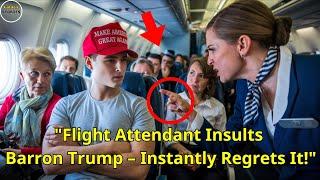 Flight Attendant Insults Barron Trump on Flight – Instantly Regrets It | Inspiring Stories