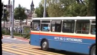 Mercedes O305 and Volvo B58 ( Hi8 Video )