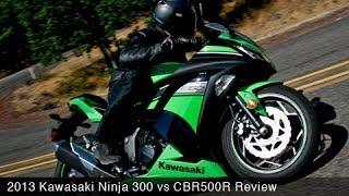 2013 Kawasaki Ninja 300 vs CBR500R Comparison - MotoUSA