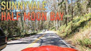 Sunnyvale to Half Moon Bay Drive in 4K