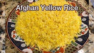 SIMPLE STOVETOP AFGHAN YELLOW RICE