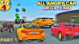 All angry car mega jump | Extreme car driving simulator 2024 | Angry car jump | Car Games