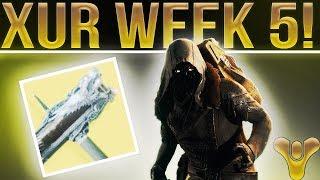 Destiny 2. Xur Week 5. FIGHTING LION! Xur Location, Exotic Weapon/Armor Review & Inventory. 10-13-17