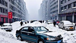 Highways frozen, China on alert! Snowstorm causes hundreds of cars to slip across cities