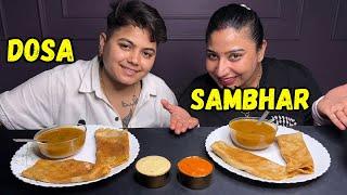 ASMR Eating Tasty Dosa Sambhar Mukbang | @YashalsMukbang