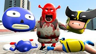 PLAYING AS SHREK.EXE vs ALL 3D SANIC CLONES MEMES in Garry's Mod! (cursed alphabet lore)