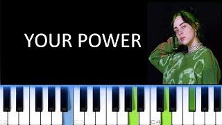 BILLIE EILISH - YOUR POWER (Piano Cover)