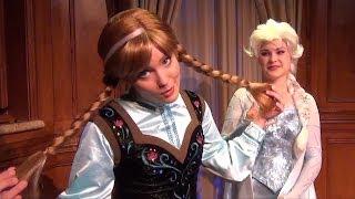 Anna and Elsa from FROZEN Debut at Magic Kingdom in Princess Fairytale Hall, Sign Denise's Cast