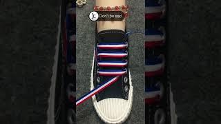 Perfect way to tie your shoe laces | Jordan 1 Laces Tutorial E129523 #shoelaces #shorts