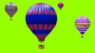 GREEN SCREEN FREE FOOTAGE OF HOT AIR BALLOONS. FREE TO USE IN YOUR PROJECT