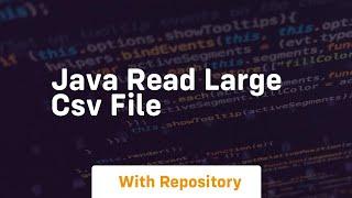 java read large csv file