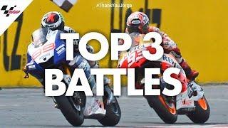 Jorge Lorenzo's top 3 battles! | #ThankYouJorge