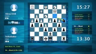 Chess Game Analysis: Alex2308 - Sokolioko : 0-1 (By ChessFriends.com)