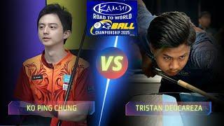 KO PING CHUNG VS TRISTAN DEOCAREZA | KAMUI ROAD TO WORLD 10-BALL CHAMPIONSHIP 2025 QUALIFIER 3