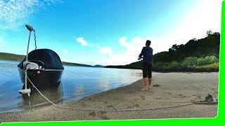 Solo Boat Camping - Shark fishing - Catch and Cook - EP.568