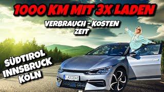 Elektro Roadtrip von Italien nach Köln mit Stopp in Innsbruck im Kia EV6 AWD #elektroauto #italien