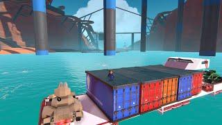 Trailmakers Danger Zone cargo run in a flexible barge