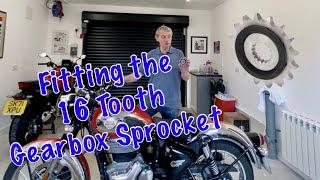 Royal Enfield Classic 350 - Fitting the 16 Tooth Gearbox Sprocket