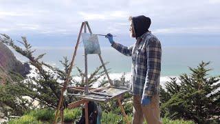 ONE HOUR time limit PLEIN AIR oil painting