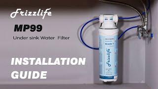 Frizzlife MP99 under sink water filter installation guide