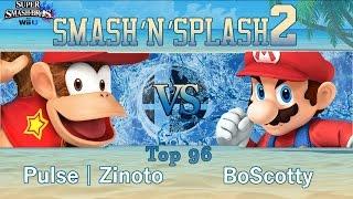 Smash'N'Splash 2  Top 96 - Pulse | Zinoto (Diddy Kong) vs BoScotty (Mario)