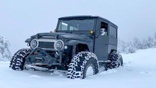 First Snow Run In The Big Bad FJ40!