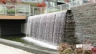 Concord Gardens by Concord Pacific, Reflecting Pool, Waterfall, Architectural Water Feature/Fountain