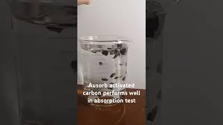 Ausorb activated carbon performs well in absorption test, very good for gold absorption #goldmining