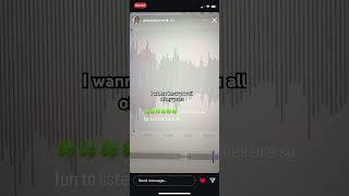 Gracie Abrams unreleased song via instagram story. #abrams #gracie #blowup #gracieabrams #GA3