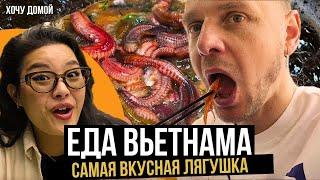Ел бы это каждый день! Котлеты из червей, каша из крови, а потом суп с котом | Вьетнамский стрит-фуд