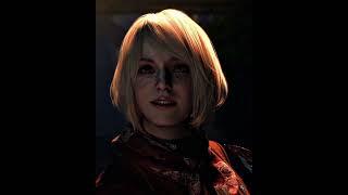 Ashley tries to stab Leon with his own knife  [4K] | Resident Evil 4 #shorts