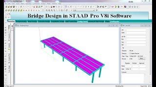 Bridge design in Staad Pro Software