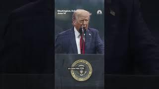 Trump honors U.S. soldiers at military anniversary parade