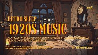Nostalgic Neoclassic 1920s Tune Playing in Another Room in a Bedroom Overlooking the Living City #45