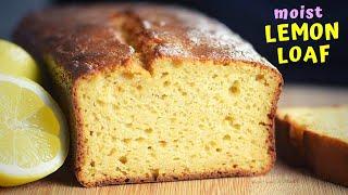 an EASY LEMON LOAF that stays moist for days (healthier than original!)