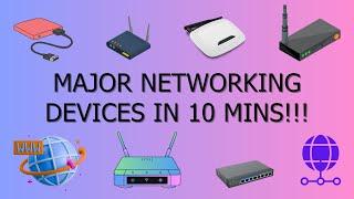 Major Networking Devices Explained in 10 MINS! High Quality, Networking Devices, Networking Basics