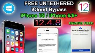 FREE Untethered iCloud Bypass iOS 12.4.8/13.6.1 Windows| iCloud Bypass iPhone 5s|iPhone6|6plus|iOS12