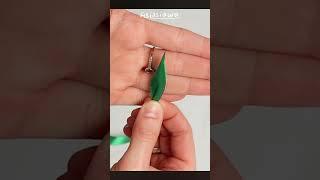 How to make small kanzashi leaves for Easter egg [DIY #Shorts 58]