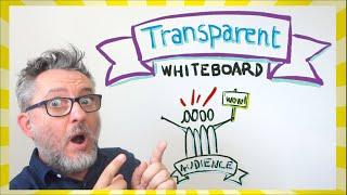 TRANSPARENT WHITEBOARD effect - Impress your virtual audience