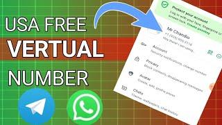 Unlimited USA Number For OTP | Unlimited Telegram And WhatsApp Create With +1 Number